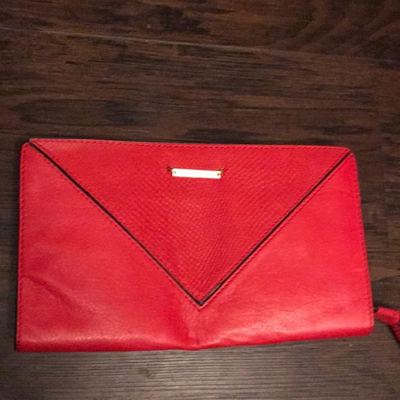 Linea Pelle Leather Clutch - Picture 5 of 6